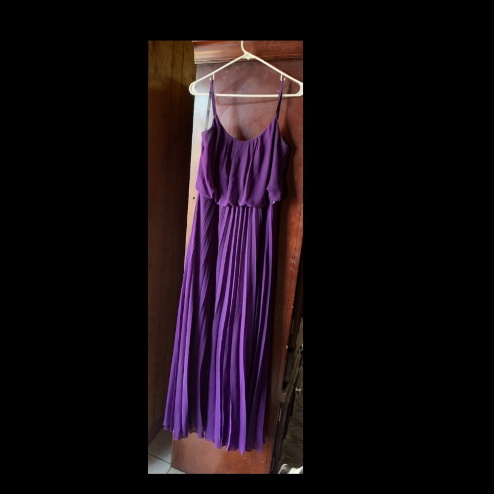 Purple long dress